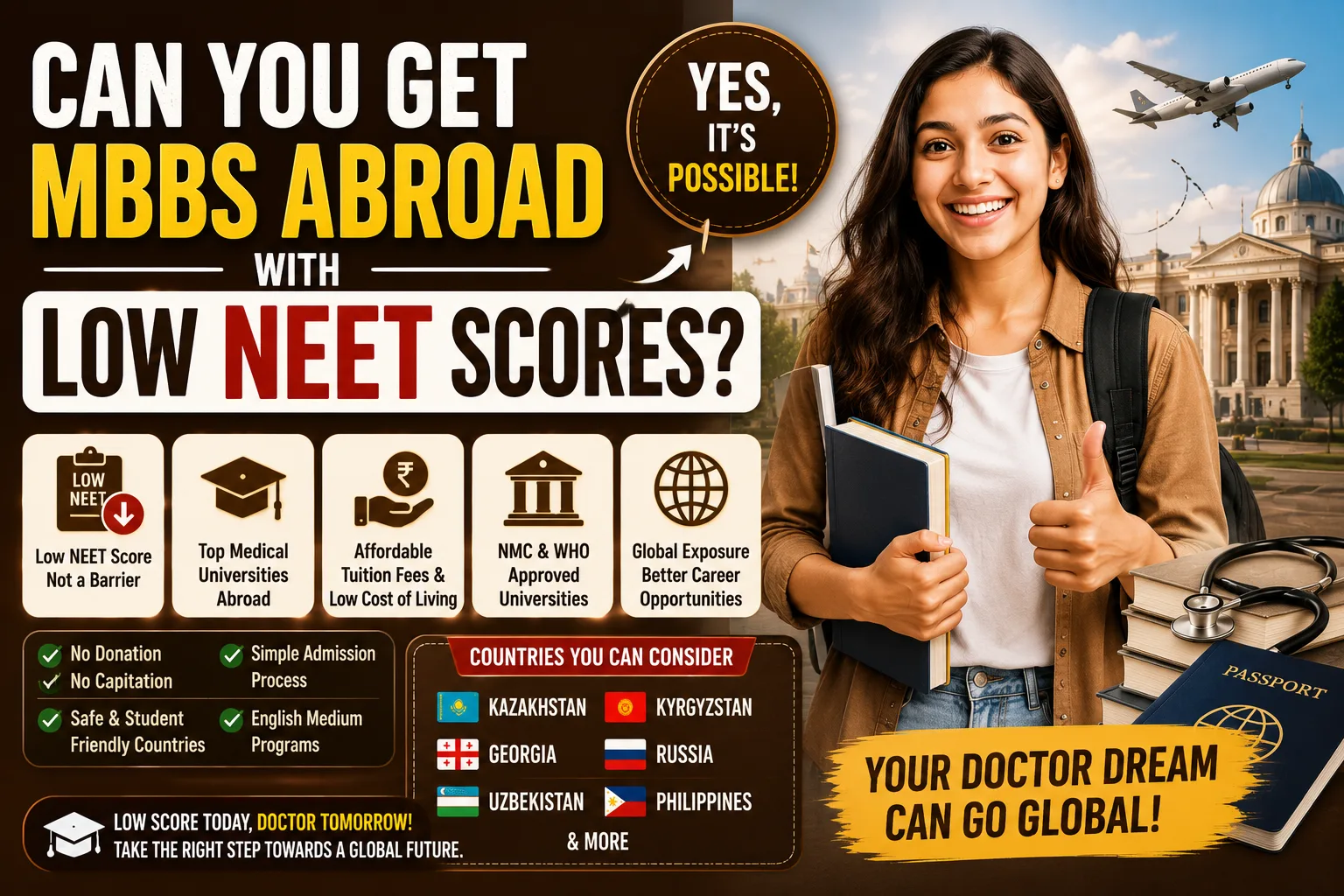 Can You Get MBBS Abroad with Low NEET Scores